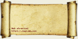 Isak Jazački vizit kartica